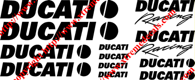 Ducati 12 Decal set