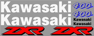 Kawasaki ZXR-400 Decal Set 1998 Model