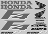 Honda F4 Decal Set 1999 Model