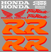 Honda Fireblade 1999  Model Red White Orange Full Decal Set