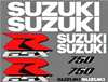 Suzuki 750 GSXR Decal Set 2000 Style