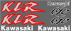 Kawasaki KLR 650 Decal Set 2000 Style 