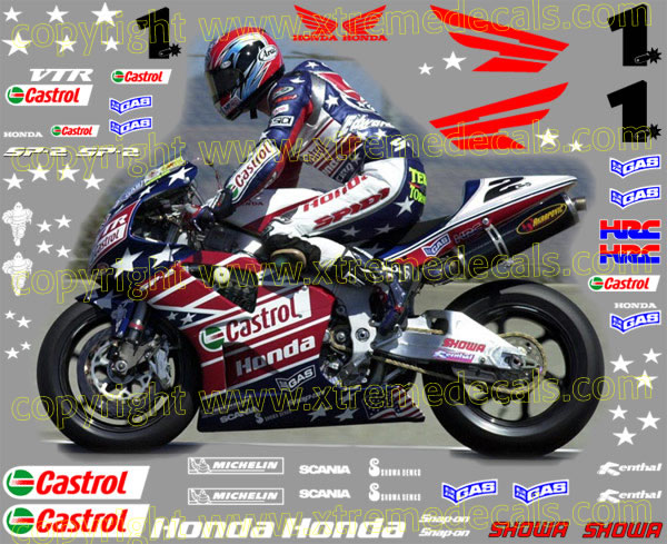 Castrol honda sp2 decals #6