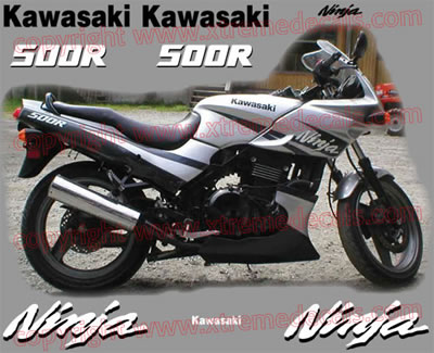 Kawasaki Ninja 500 R Decal set 2003 Model