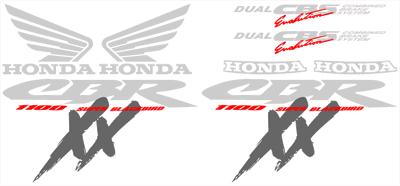 Honda Blackbird CBR 1100 XX Decal Set Early Models