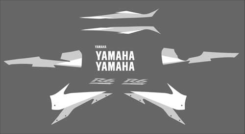 Yamaha R6 2005 Decal and Graphics set