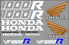 Honda VF1000R Decal Set 12 Decals