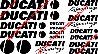 Ducati 17 Decal Set