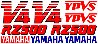 Yamaha RZ500 1985 Full Decal Set