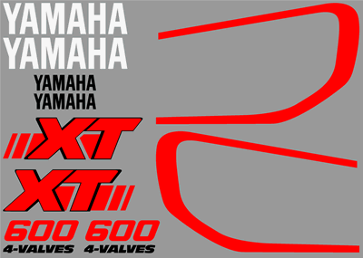 Yamaha XT600 1989 Decal Set