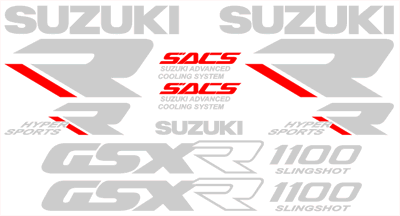 Suzuki GSXR 1100 Slingshot Decal Set Style A