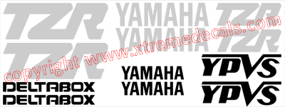 Yamaha 125 TZR 1990 Model Full Decal Set