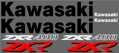 Kawasaki ZXR-400 Decal Set 1991 Model