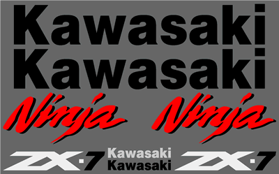 Kawasaki ZX-7 1992 Decal Set
