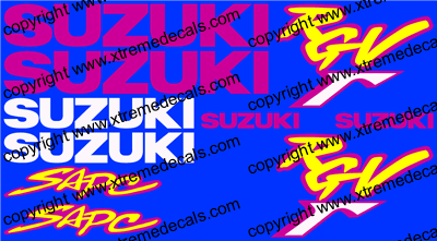 Suzuki  RGV 250 Decal Set 1993 Style