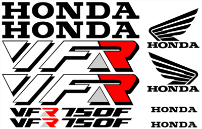 Honda VFR 750 Decal Set 1993 Model