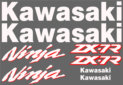 Kawasaki ZX-7R Decal Set 1995 Model