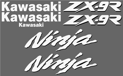 Kawasaki ZX-9R Decal Set 1995 Model