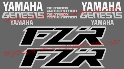 Yamaha FZR 600 Decal Set 1996 Model