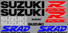 Suzuki 750 GSXR Decal Set 1996 Style