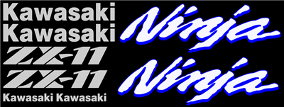 Kawasaki ZX-11 Decal Set 1996 Model