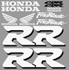 Honda Fireblade 1999 Model White  Black  Full Decal Set