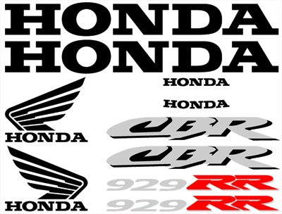 Honda 929RR Decal Set 2000 Style