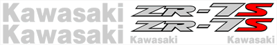 Kawasaki ZR-7S Full Decal Set 2002 Model