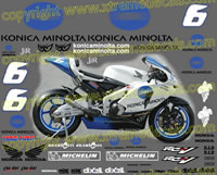 Honda Race Decal Set 2006 Konica Minolta