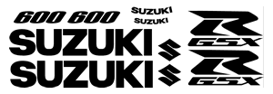 Suzuki GSXR 600 2006 and 2007 Decal set