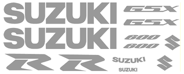 Suzuki GSXR 600 2008 Decal set