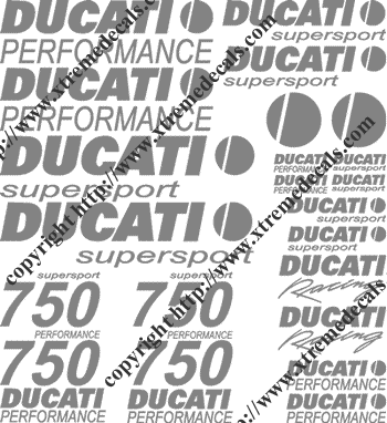 750 Ducati Supersport 24 Decal Set