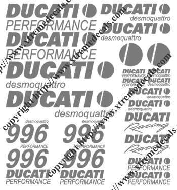 996 Ducati desmoquattro 24 Decal Set