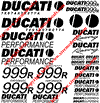 Ducati 999R Testastretta Decal Set