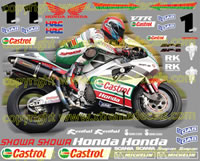 Castrol Honda Race Decal Set VTR1000 SP2 2002 Style