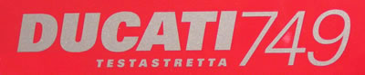 Ducati 749 testastretta Decal