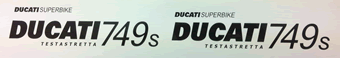 Ducati 749s decal set