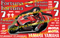 Yamaha Fortuna Race Decal Set 2004
