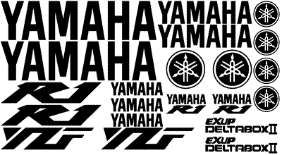 Yamaha YZF R1 23 Decal Set Pocket Bike 2003 Style