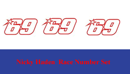 Haden Number Set with 3 decals