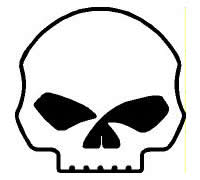 Willie G Skull Decal