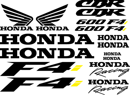 Honda F4i Decal Set 2001 Model