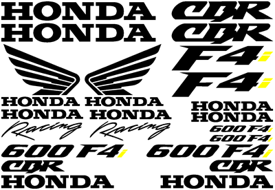 Honda F4i  Full 20 Decal Set