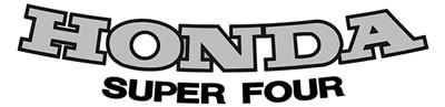 Honda Super Four decal 2 colou