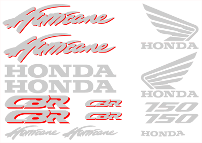 Honda CBR Hurricane 750 Full Decal Set
