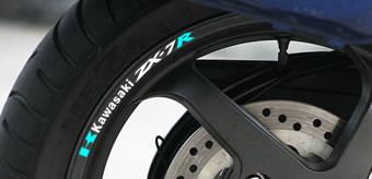 Kawasaki ZX-7R Rim Decal set