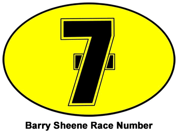 Barry Sheene Race Number 7 Decal