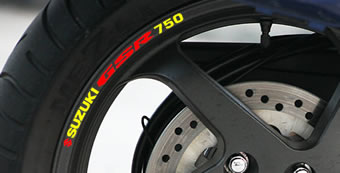 Suzuki GSR750 Rim Decal set