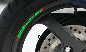 Suzuki GSX 650F Rim Decal set