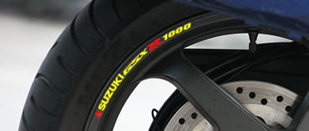 Suzuki GSXR 1000 Rim Decal set